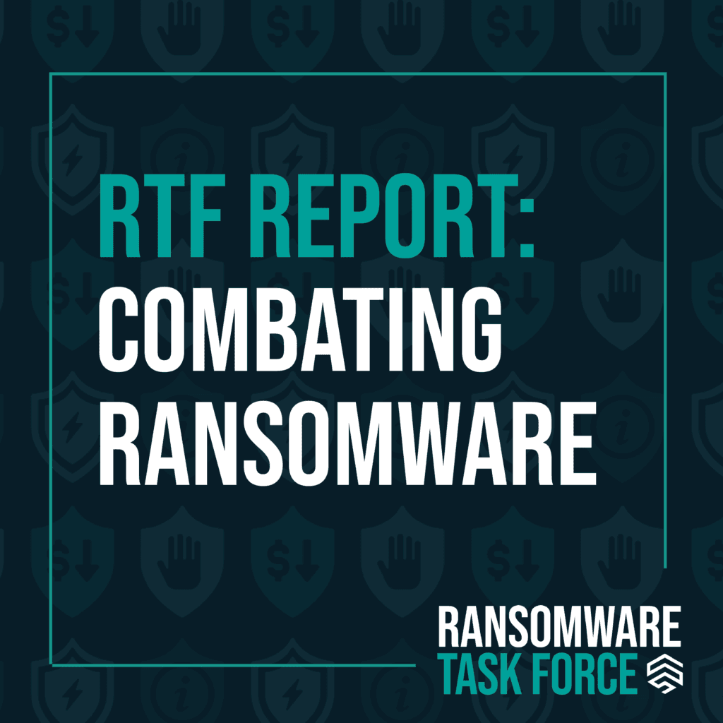 Combating Ransomware Task Force Institute for Security and TechnologyRansomware Task Force (RTF ...