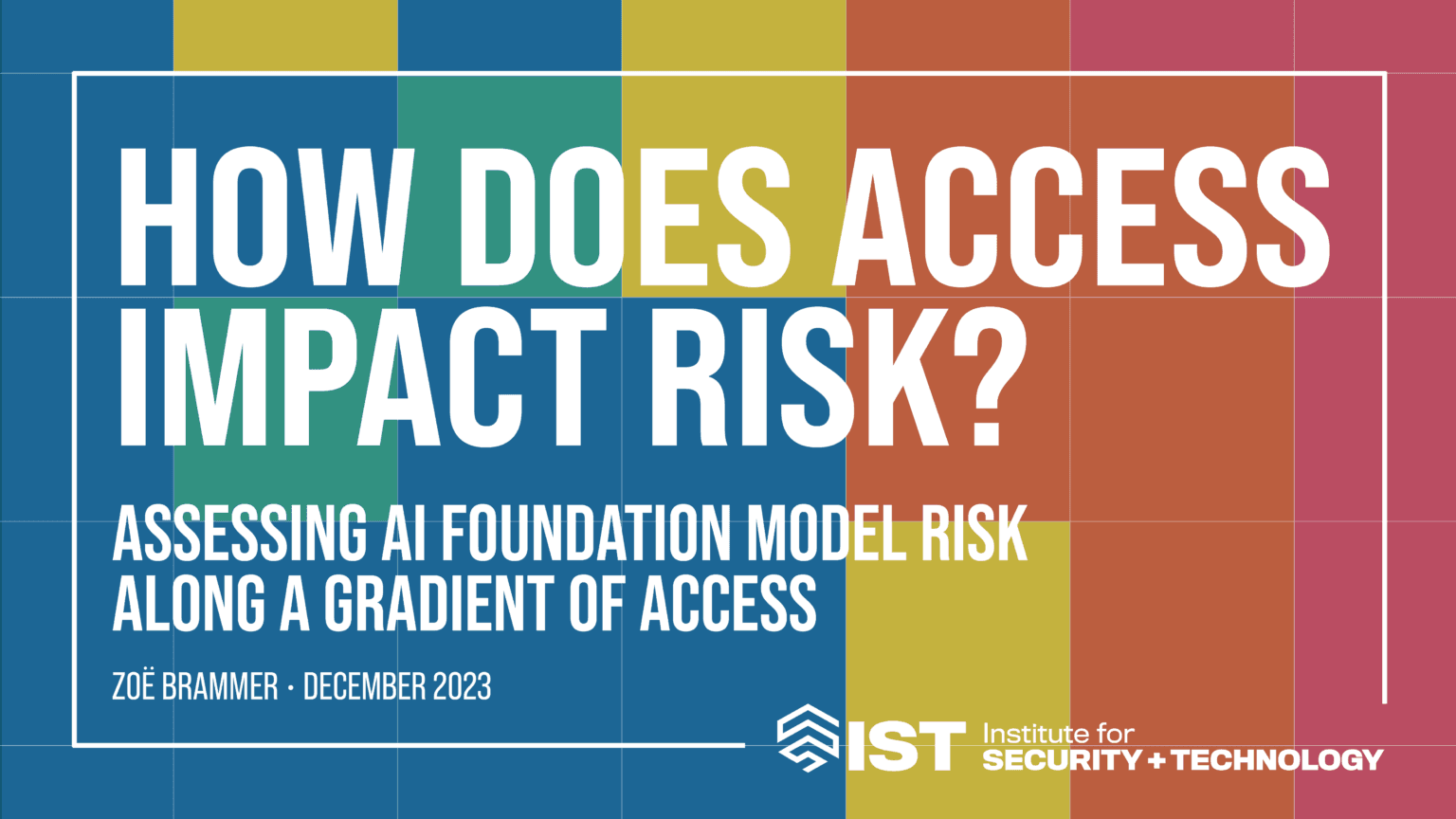 How Does Access Impact Risk? Assessing AI Foundation Model Risk Along a ...