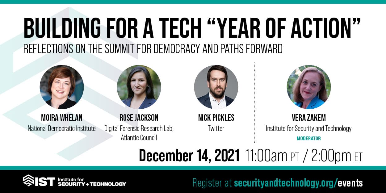 Building for a Tech “Year of Action”: Reflections on The Summit for Democracy and Paths Forward