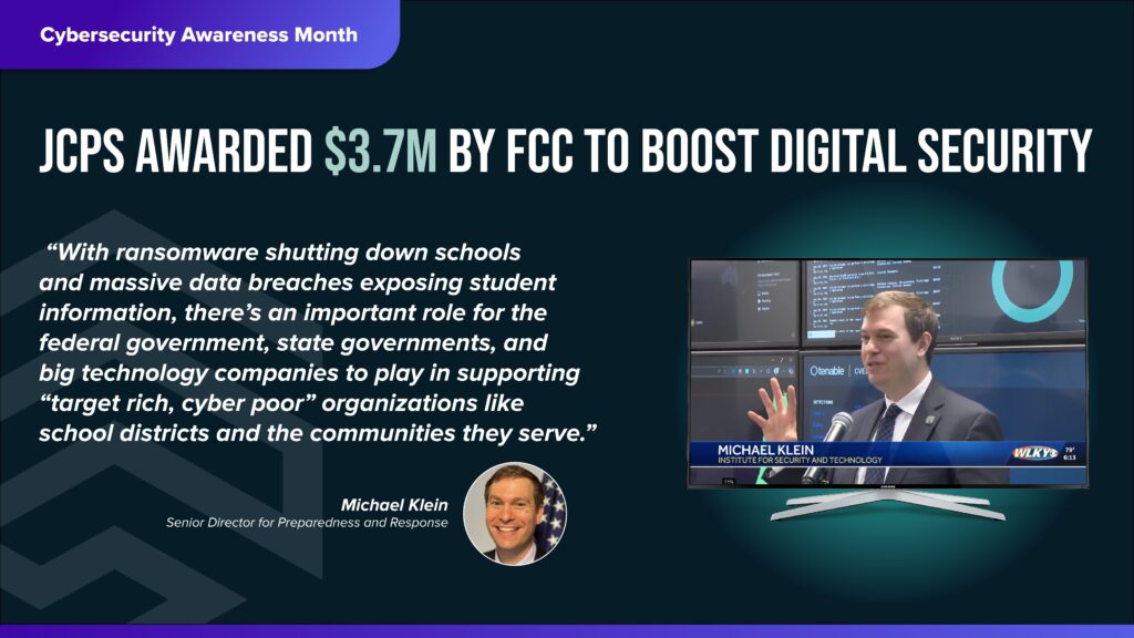 IST joins Kentucky school to announce cybersecurity funding from the FCC