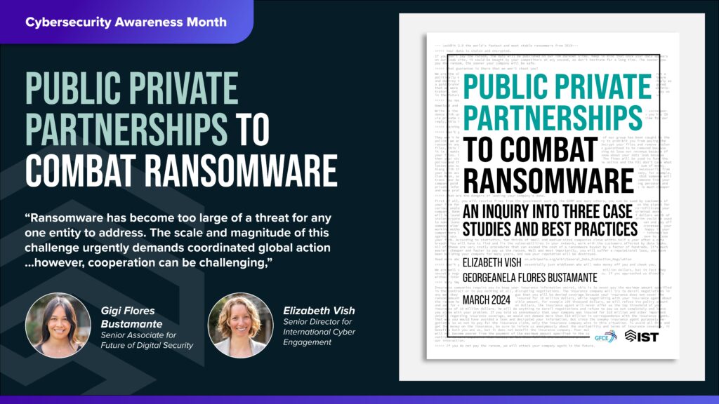 Public-Private Partnerships to Combat Ransomware